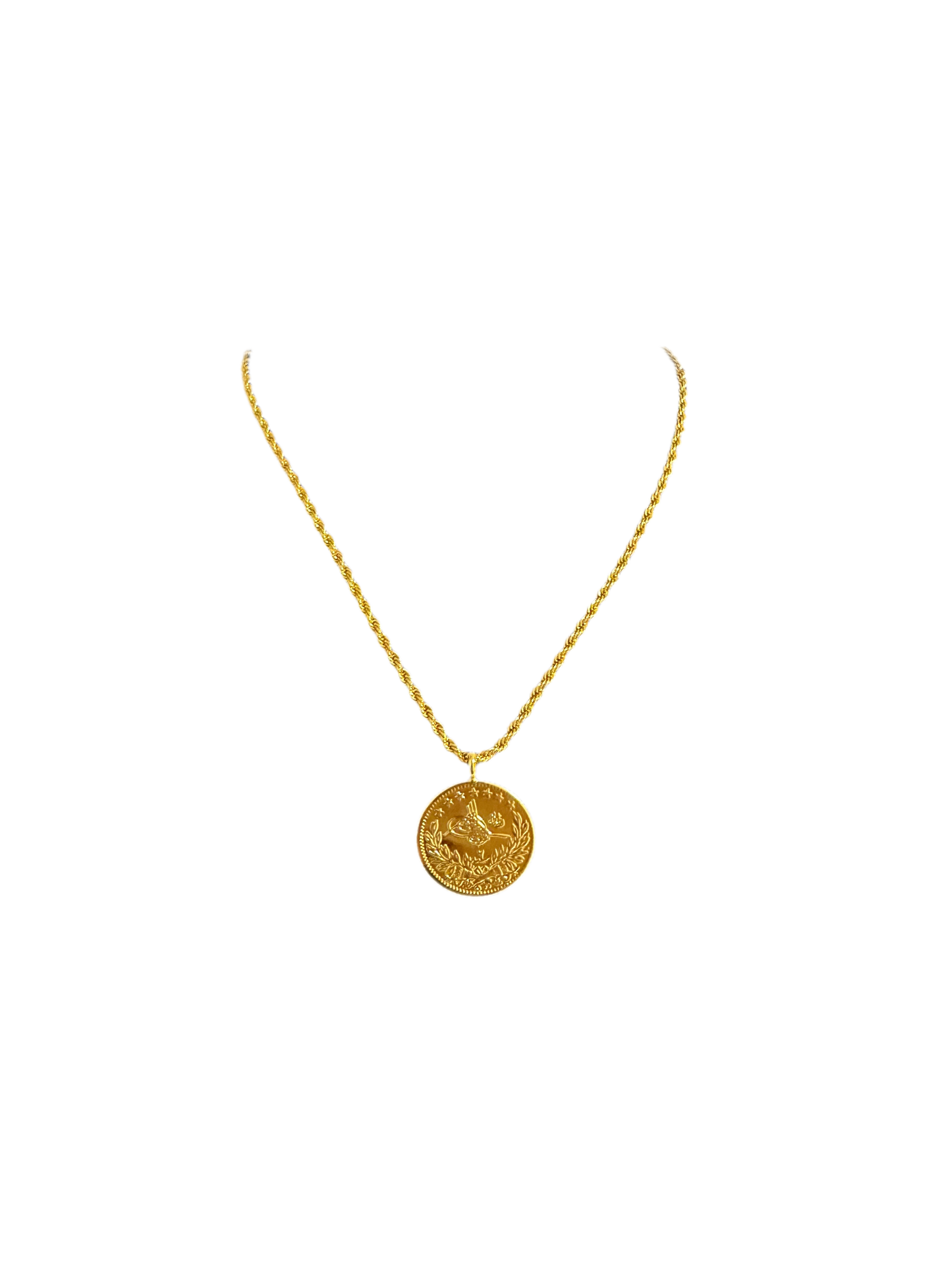 2,5 Resat mit Kette 22k Vergoldet