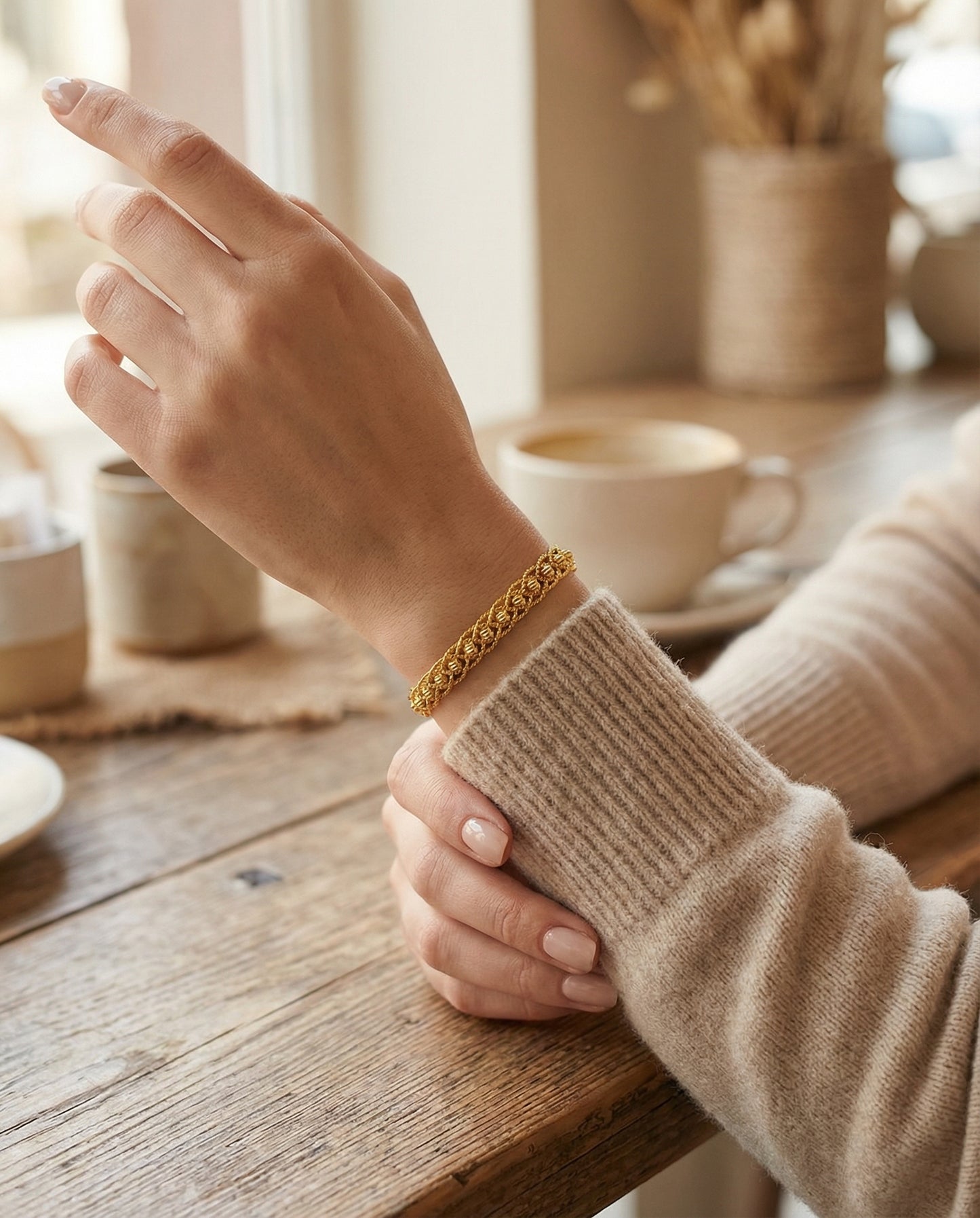 Dorika Armband 22 k vergoldet