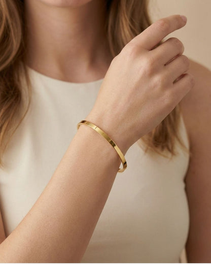 Kibrit Armreifen 22k Vergoldet