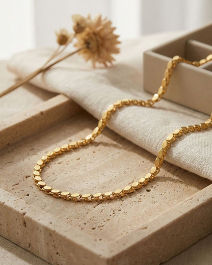 Pullu Kette 200cm 22k vergoldet