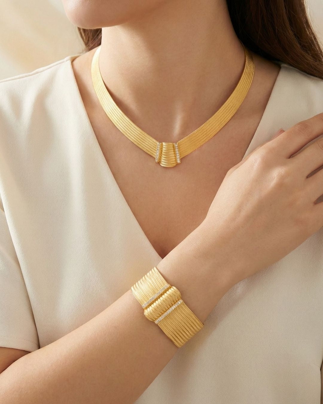 Trabzon Set 22k vergoldet