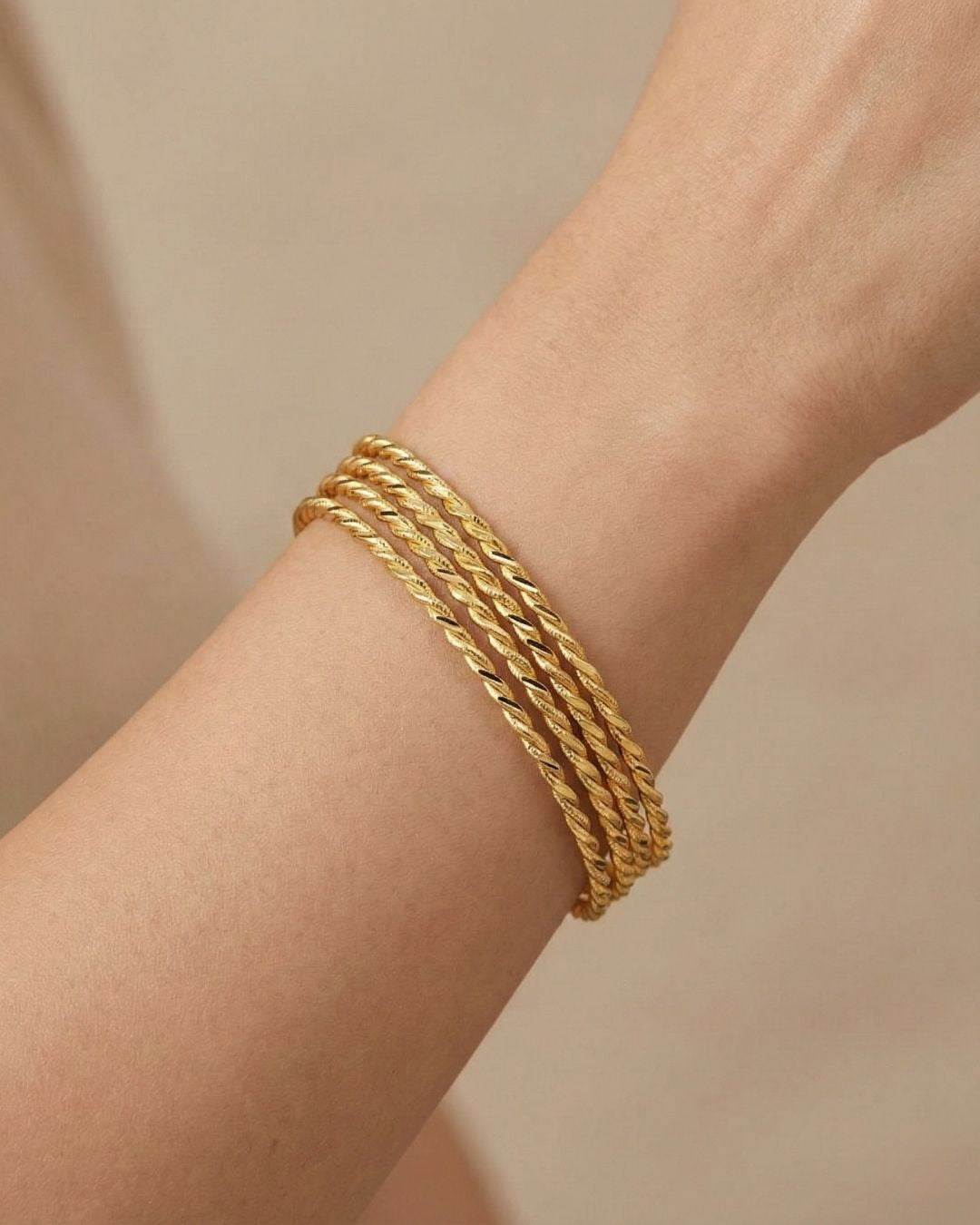 2li Burma Armreifen 22 k vergoldet