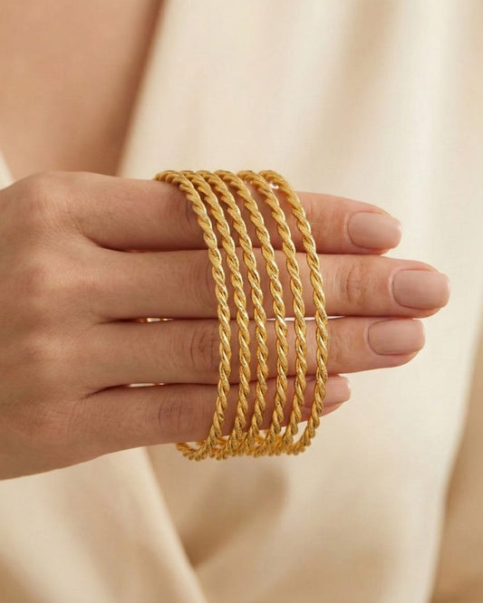 2li Burma Bilezik Breit Armreifen 22 karat vergoldet