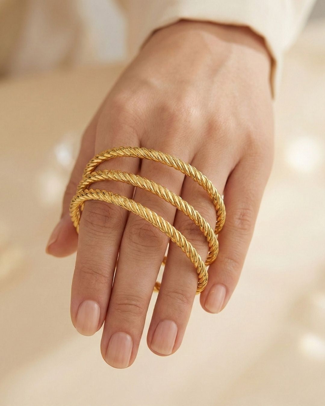 20gr Adana Burma Armreifen 22 k vergoldet