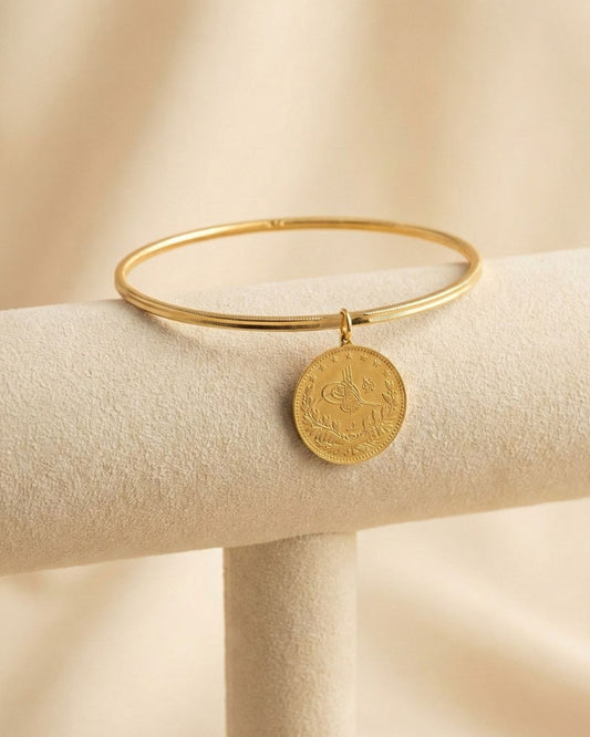 Ajda Armreifen mit Resat 22 k vergoldet