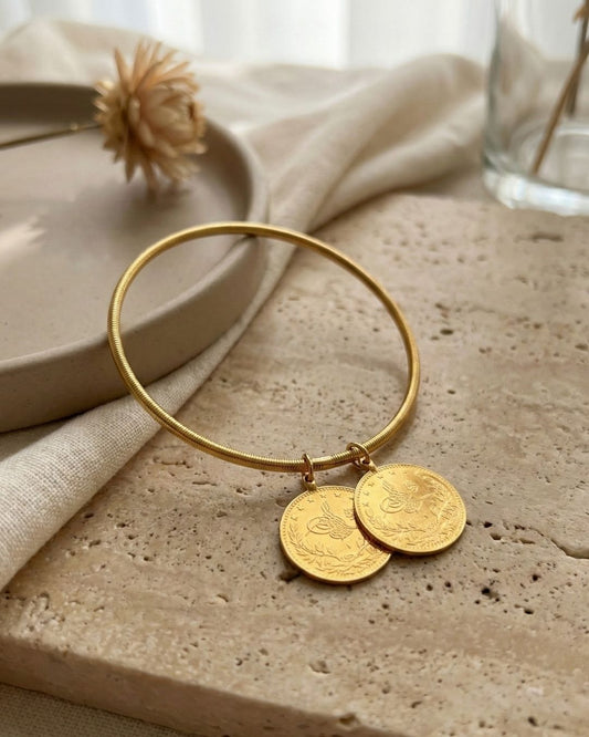 Ajda Armreifen mit Resat 22k vergoldet