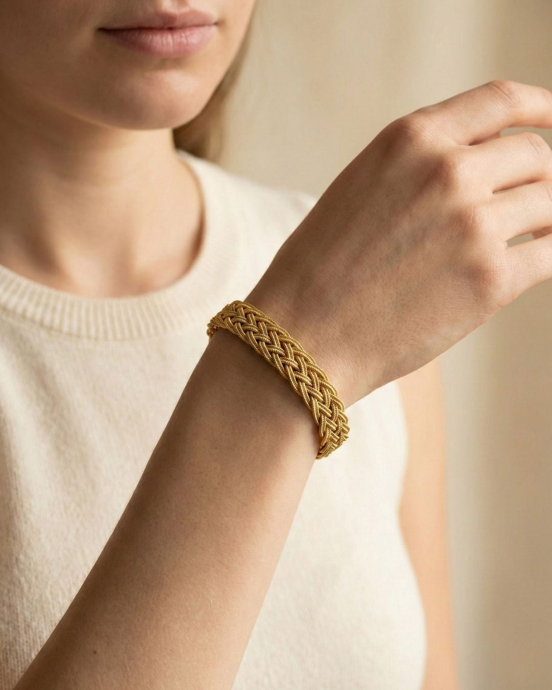 Hasir Armband 22 karat vergoldet