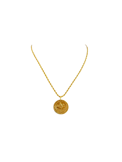 2,5 Resat mit Kette 22k Vergoldet