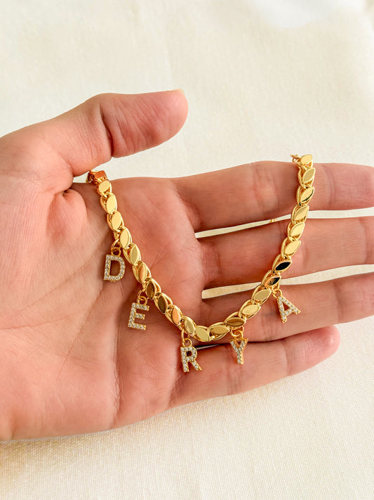 Pullu Armband Personalisiert 22 karat Vergoldet