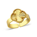 Glänzender Kleeblatt Ring / 925 SILBER