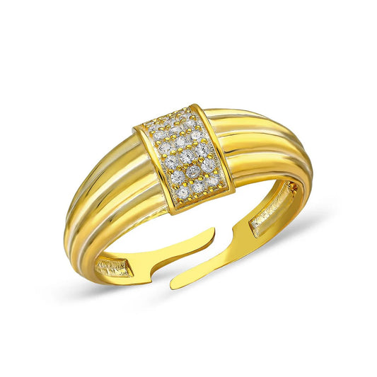 Ring mit dickem Stein / 925 SILBER
