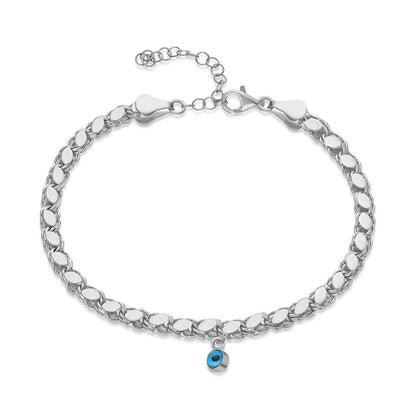 Armband mit Nazar-Perlen und Gerste / 925 SILBER