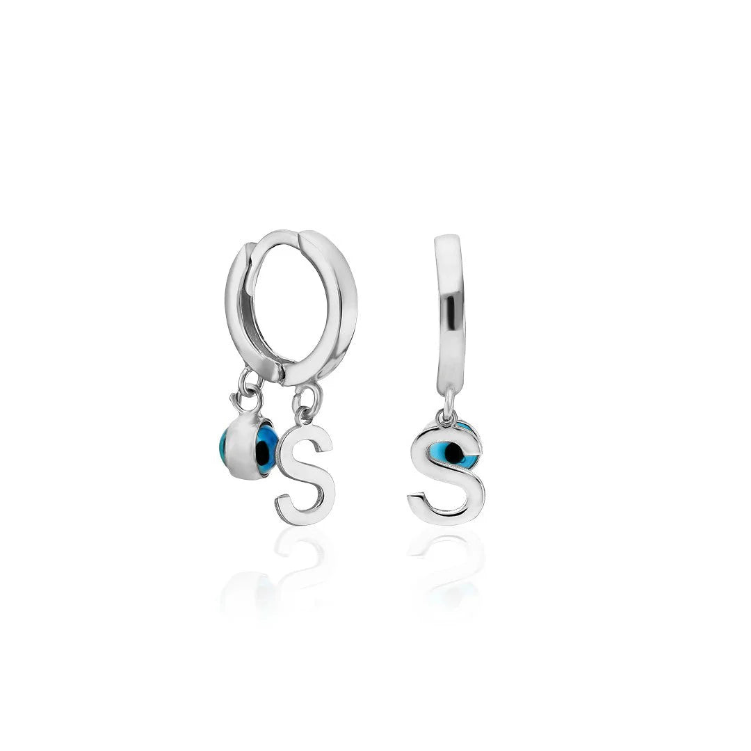Ohrringe mit Nazar-Perlen / 925 SILBER