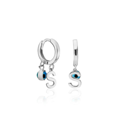 Ohrringe mit Nazar-Perlen / 925 SILBER