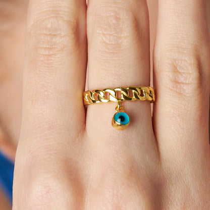 Ring mit Nazar Auge / 925 SILBER