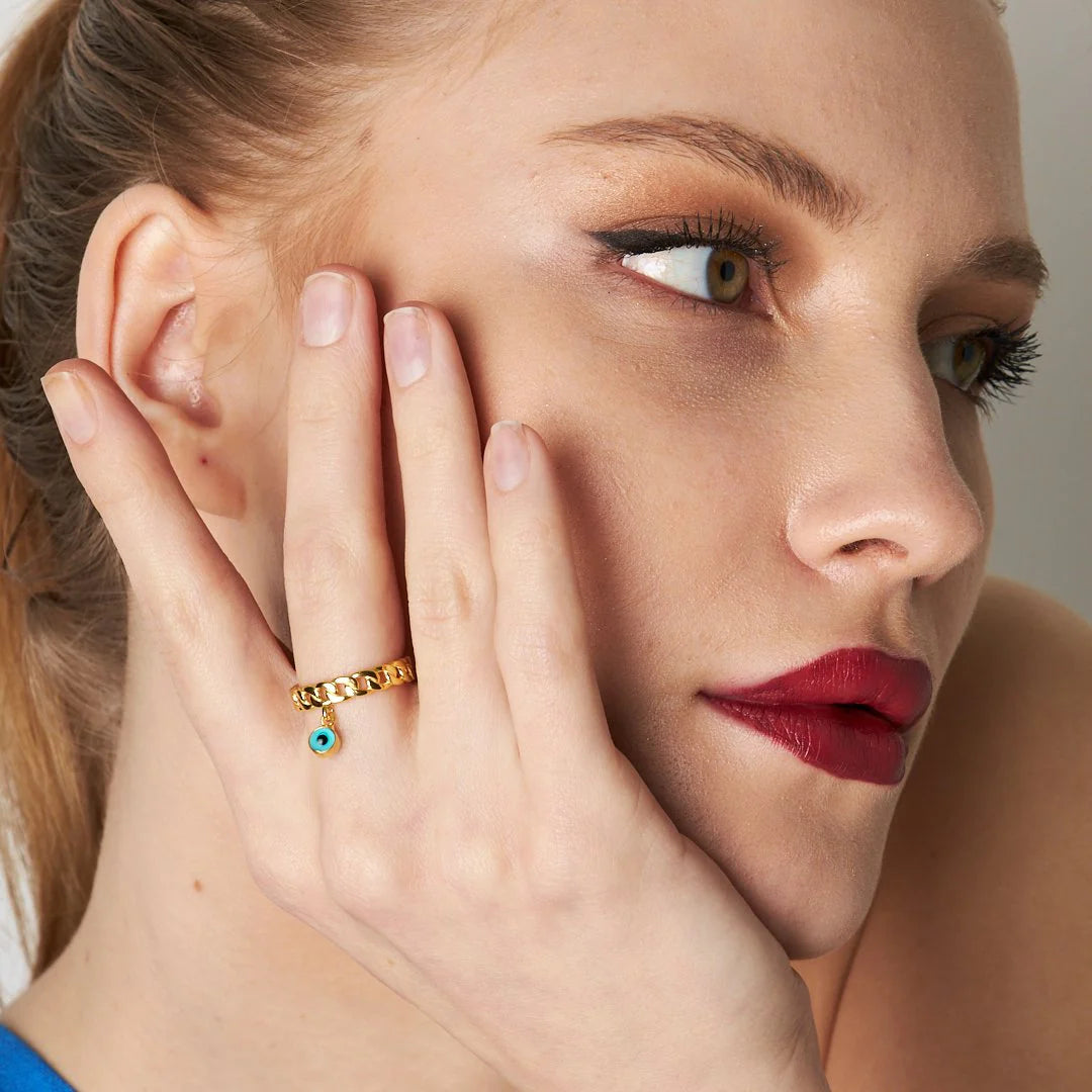 Ring mit Nazar Auge / 925 SILBER