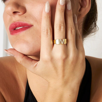 Schmetterling-Ring mit Details / 925 SILBER
