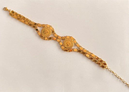 Pullu 2 Ceyrek Armband 22 k Vergoldet