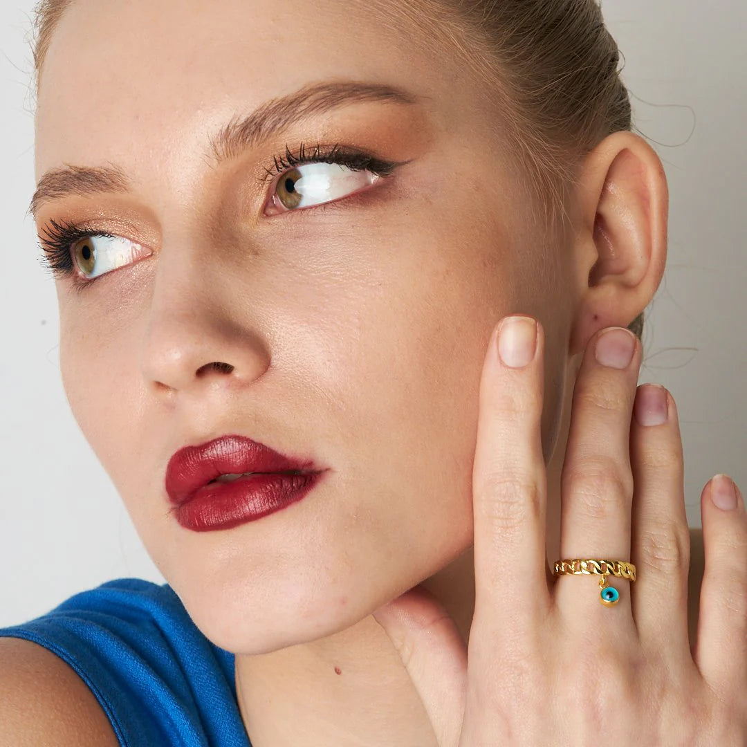 Ring mit Nazar Auge / 925 SILBER