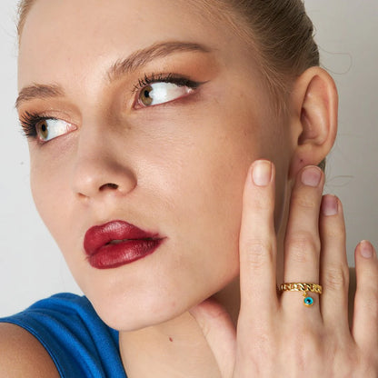 Ring mit Nazar Auge / 925 SILBER