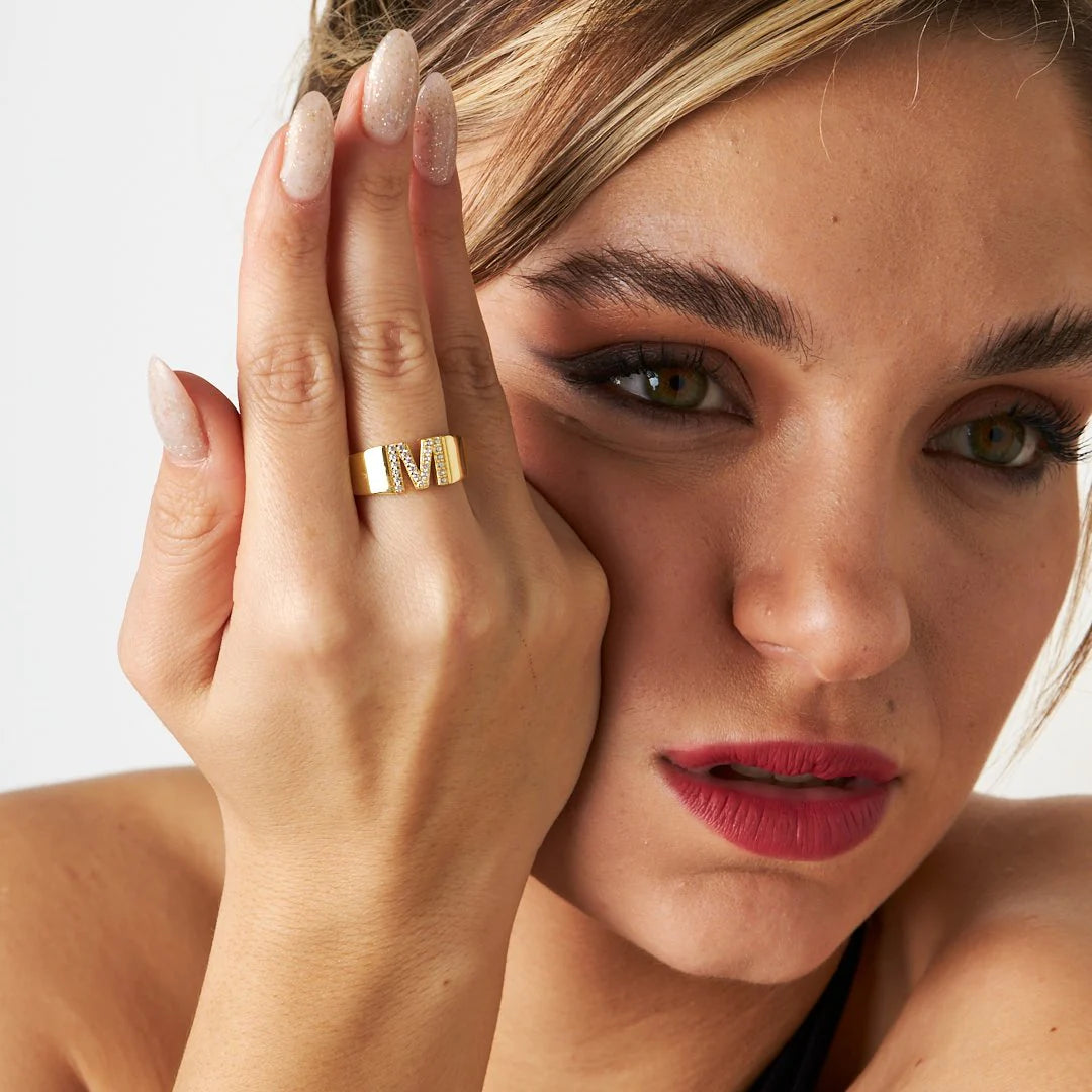 Schmetterling-Ring mit Details / 925 SILBER