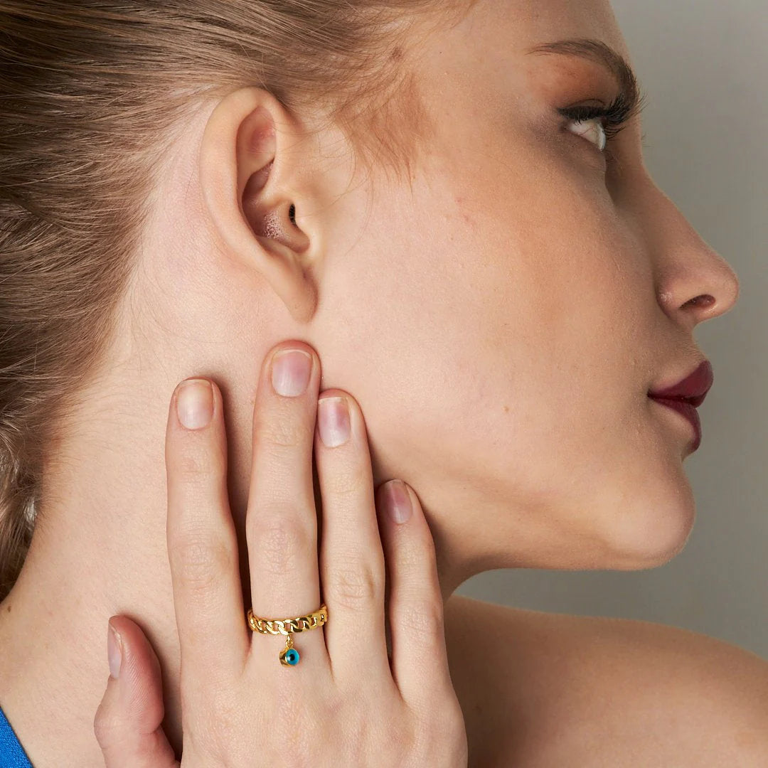 Ring mit Nazar Auge / 925 SILBER