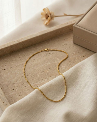 Burgulu Gedrehte Kette 22k Vergoldet