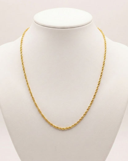 Burgulu Gedrehte Kette 22k Vergoldet