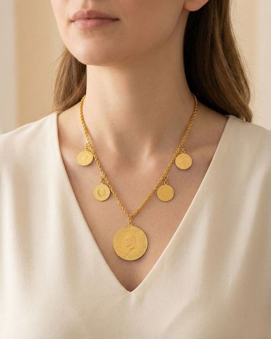 Kette Set 22k vergoldet