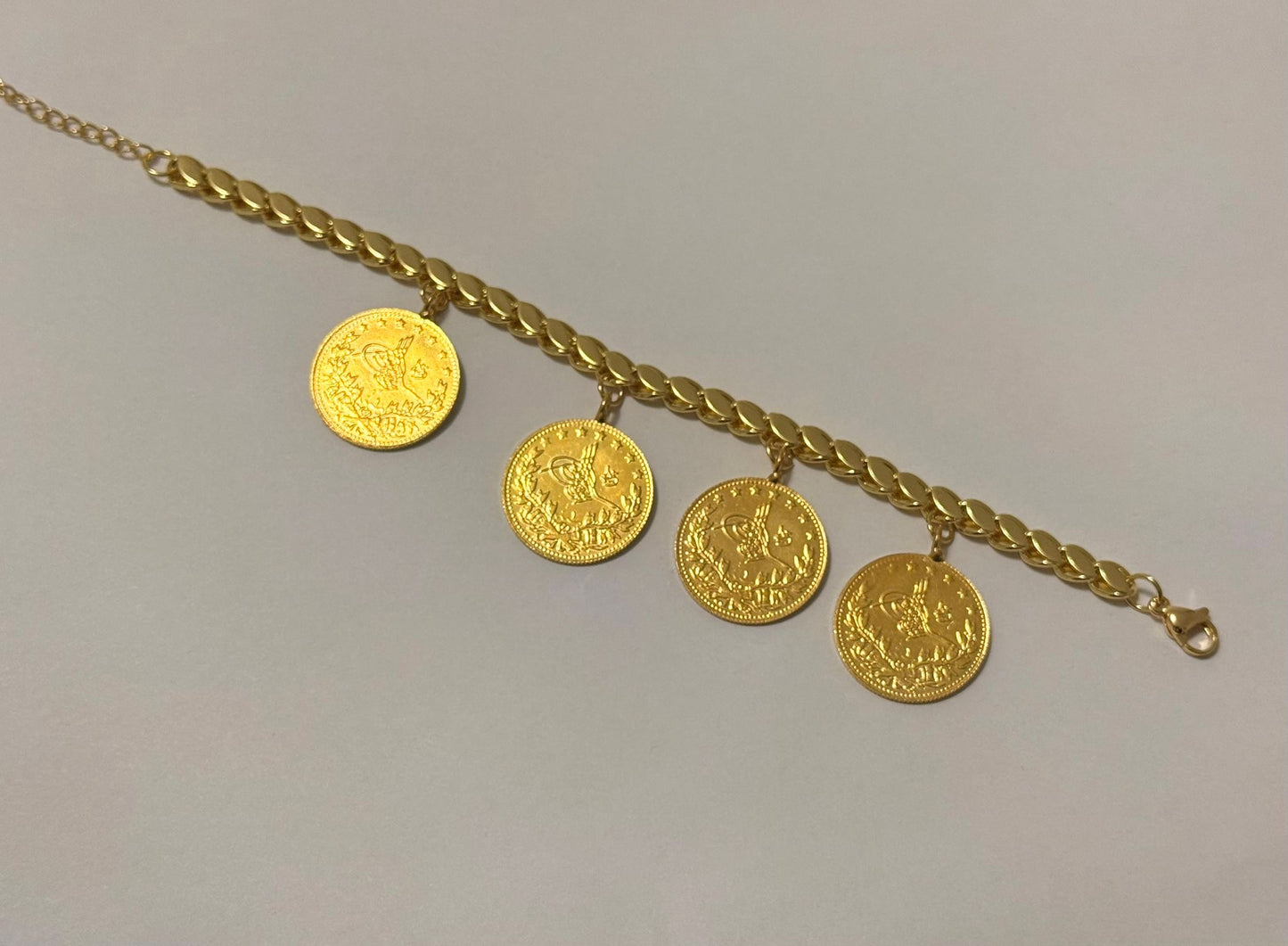 Pullu Armband mit Ceyrek / Resat 22k Vergoldet