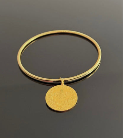 Ajda Armreifen mit Resat 22 k vergoldet