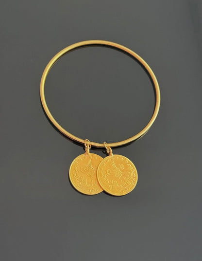 Ajda Armreifen mit Resat 22k vergoldet