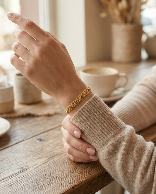 Dorika Armband 22 k vergoldet