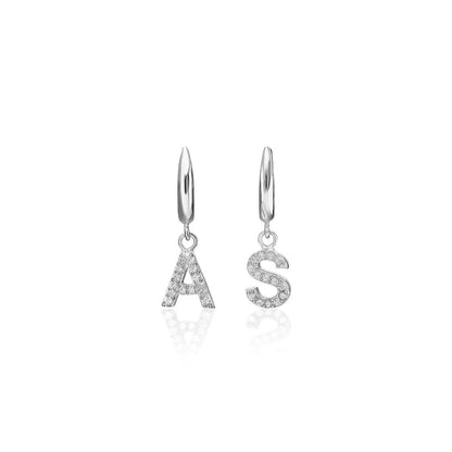 Glitzernde Steine Ohrringe / 925 SILBER