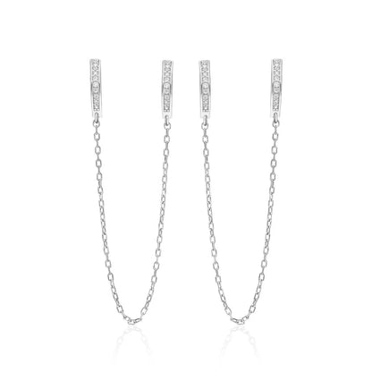 Steinkette Ohrringe / 925 SILBER