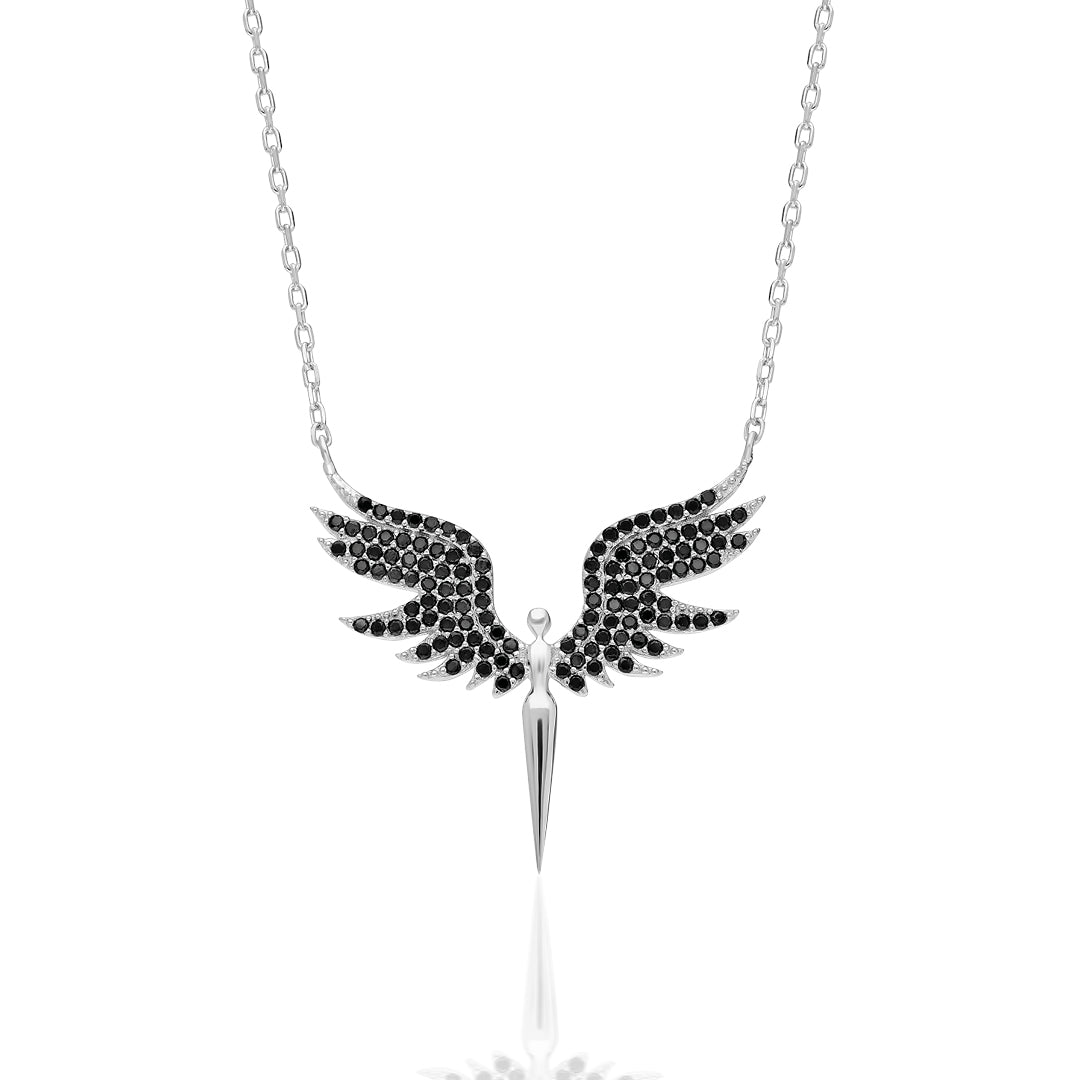 Engelsflügel Halskette 925 Silber