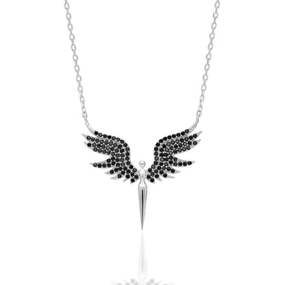 Engelsflügel Halskette 925 Silber