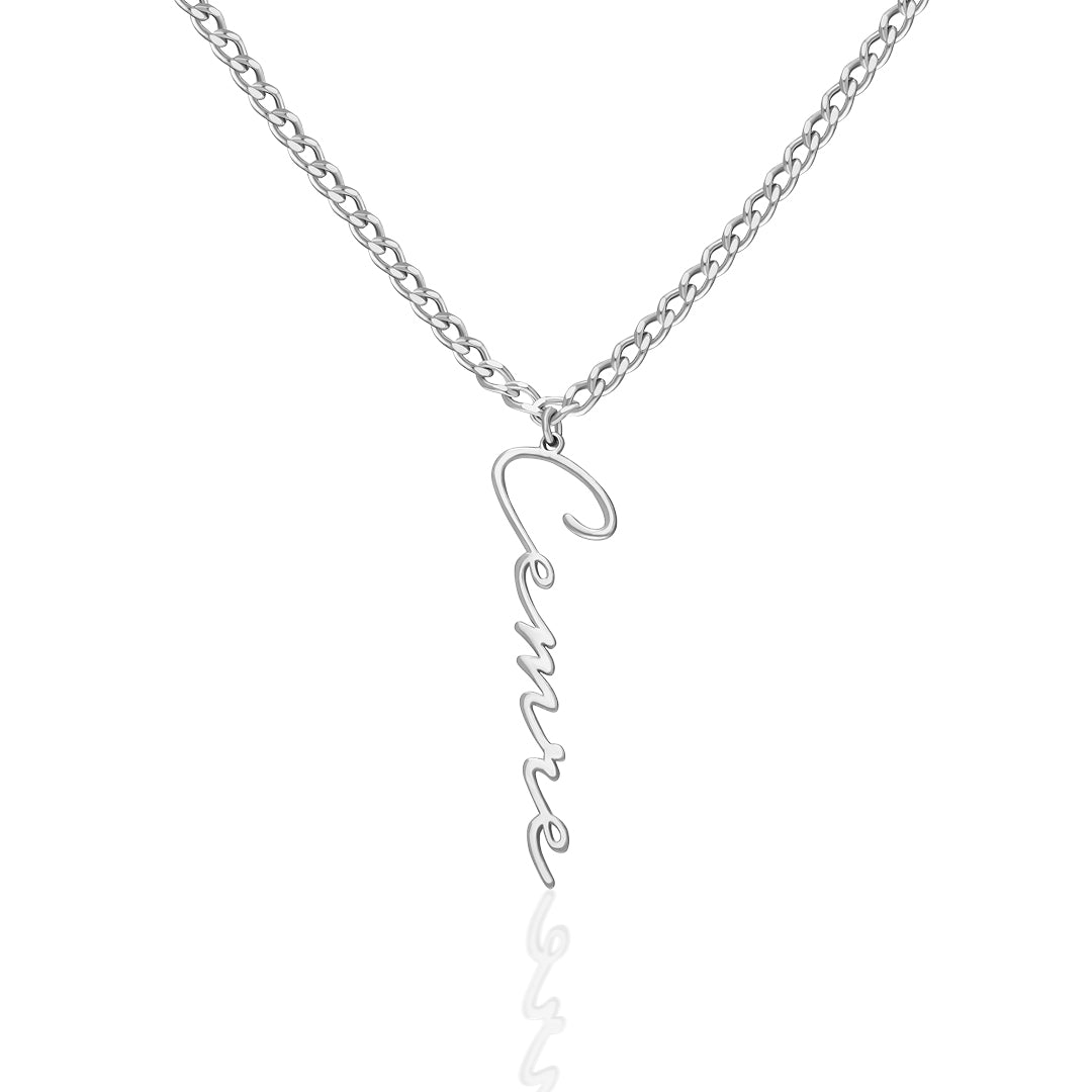 Signatur Name Halskette mit Armband im Set